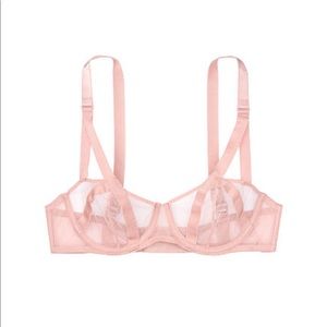 🔥 Unlined Mesh Balconette Bra.
